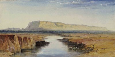 View of Gwalior, India by Edward Lear